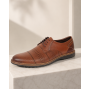 Pantofi barbati casual din piele naturala maro cu perforatii 267M